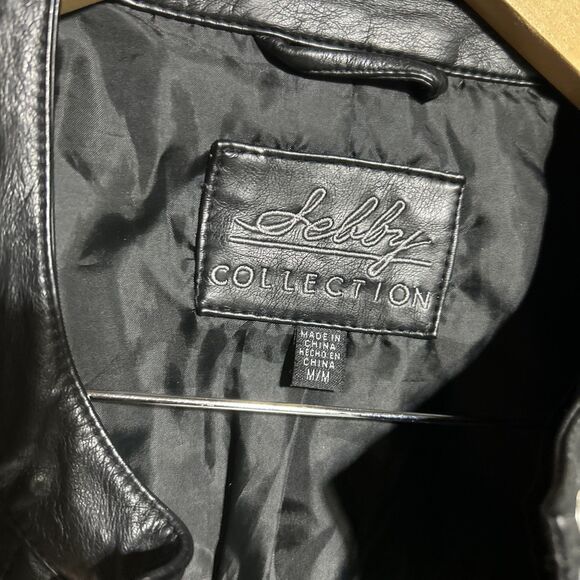 Sebby Collection Women's Black Faux Leather Moto Jacket Zip Pockets Size M - Picture 6 of 12